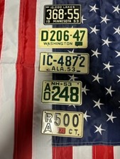 TARGHE BICICLETTE AMERICANE VINTAGE1953/54 IN METALLO 