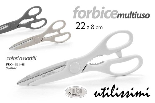 Forbici cucina lama acciaio - forbici,