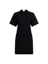 Abito midi Liu Jo da donna, in viscosa, colore nero, codice CF5035 MS55N.