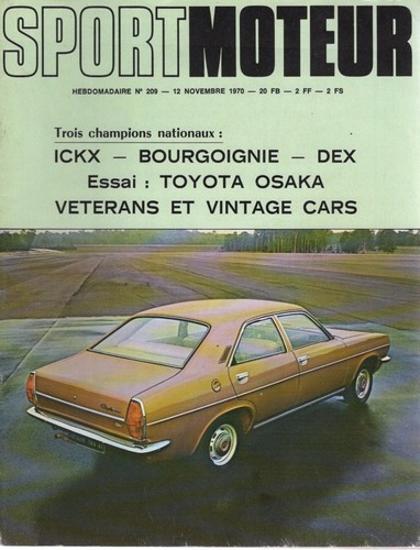 Sport moteur 209 1970 - moteur,