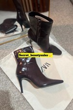 Stivaletti Zara Borgogna 4 37