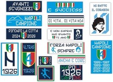 15 ADESIVI NAPOLI Campione d'Italia 2025  