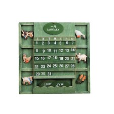  Calendari Scrivania Calendario Perpetuo Parete in Legno Domestico