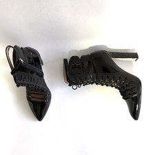 PAULA CADEMARTORI STIVALETTI IN PELLE NERO