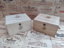 Cassetta porta vino in legno