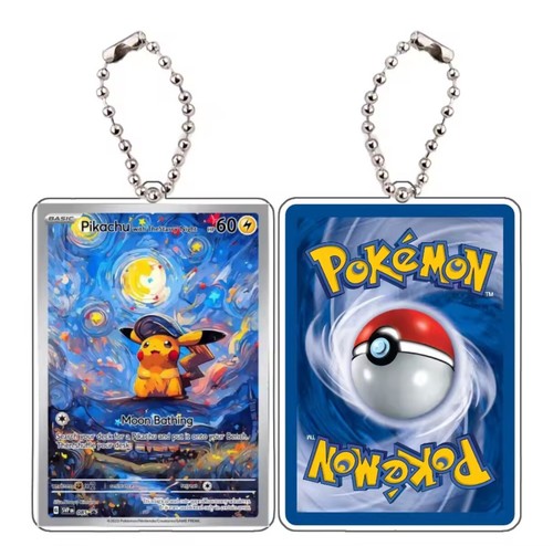 Portachiavi carte pokemon arte - pokemon,