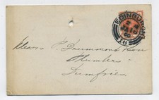 1900 cartolina Edimburgo -