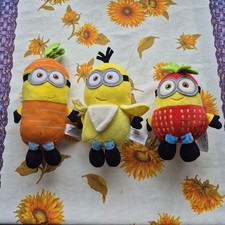 Lotto 3 Peluche Minions Frutta
