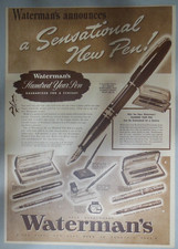 Pubblicità Waterman's Pen