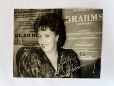Autografo GABRIELE LECHNER (†2022)-Soprano AUSTRIA-Cantante d'opera-foto firmata