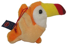 PELUCHE TRUDI PAPPAGALLO TUCANO PUPAZZO RARO VINTAGE COLLEZIONE UCCELLO  CM 8