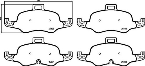 Brembo 160x set pastiglie - 85,