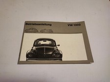 VW KÄFER 1302 Cabrio Limo  Betriebsanleitung 1971  Bedienungsanleitung  Handbuch