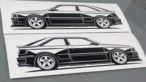 Adesivo audi coupè - 90,