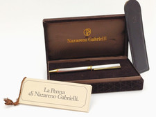 NAZARENO GABRIELLI PENNA A SFERA PLACCATA - ANNI '80