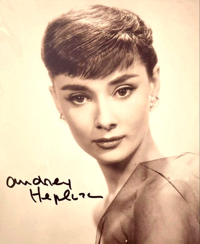 Audrey hepburn foto firmata - audrey,