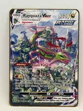 Pokemon Rayquaza Carta Metallo