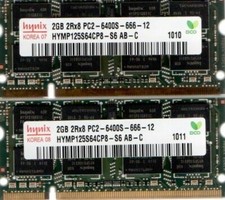 4GB 2x 2GB Toshiba Satellite