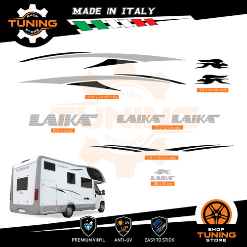 Kit adesivi camper laika - adesivi,