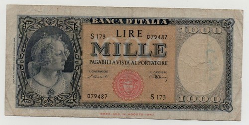 Italy 1000 lire 1947 - 1000, pick