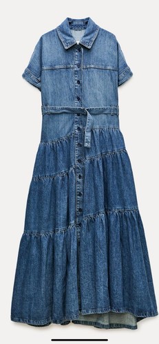 Abito denim zara 100 - zara, 100%