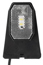 Fanale luce di posizione anteriore bianco trasparente per rimorchi Ifor Williams Aspock