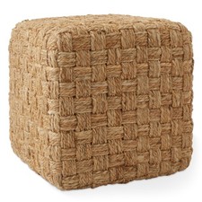 Seagrass Cube Ottoman