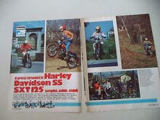- PROVA MOTOCICLISMO 1976 MOTO HARLEY DAVIDSON SS e SXT 125