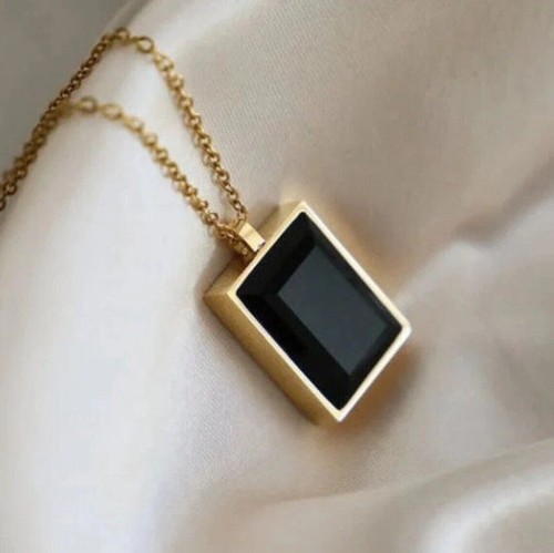 Collana onice nera in - collana,