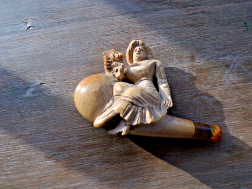 Pipe sculptée écume - sculptée, en