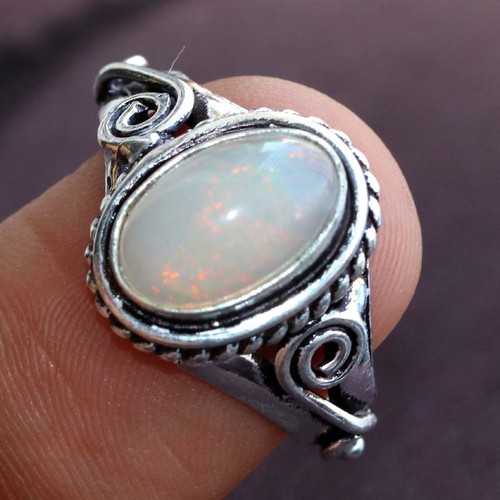 Anello fiery ovale opale - anello,