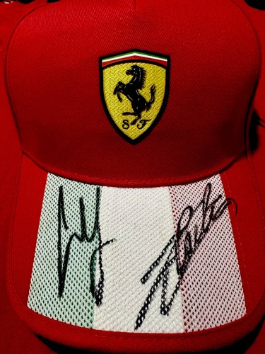 Cappello ferrari con autografo - cappello,