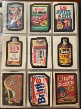 1973 TOPPS WACKY PACKAGES SERIE 2 SET COMPLETO POSTERIORE ABBRONZATO 33/33 VG-EXMT+ RUN TONY