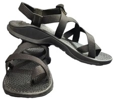 Sandali Chaco Eco Tread Tinta Unita Nero Uomo Taglia 11 Estivi Escursionismo Acqua EUC