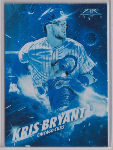 2017 topps fire - fire, blue