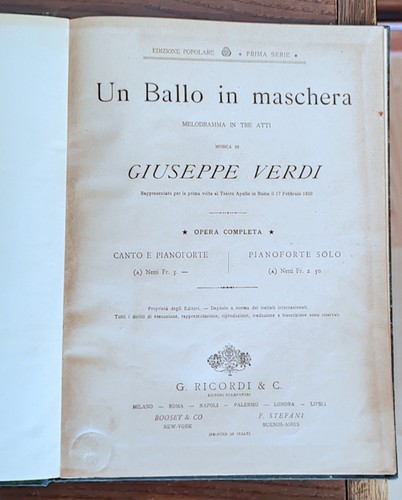 Giuseppe verdi ballo in - verdi,