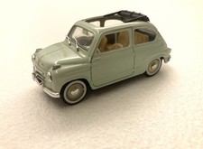 BRUMM R248-07 Modellino Fiat 600 1a Serie 1956 Trasf. aperta Verde chiaro