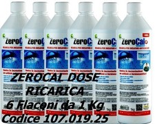6 flaconi da 1kg ZEROCAL+ DOSE GEL spa liquido anticalcare 107.019.25