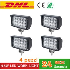 4X 45W LED LUCE FARO DA LAVORO