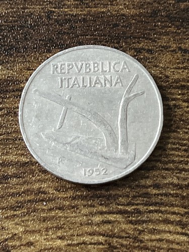 Aratro alluminio lire 1952 - 10,