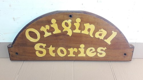 Insegna legno original stories - legno,