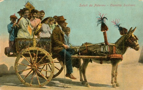 Cartolina carretto siciliano - cartolina,