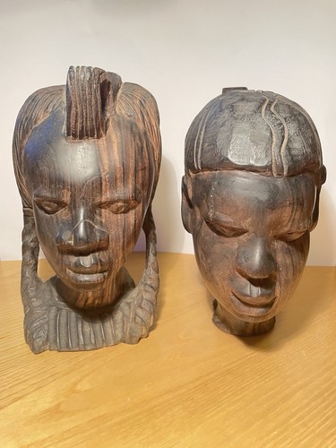 Testa legno ebano - di,