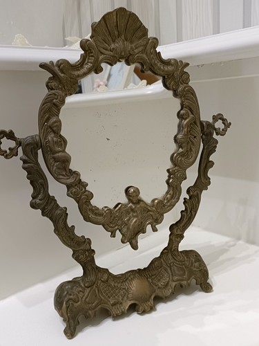 Specchio tavolo bronzo - specchio, da