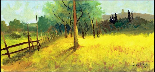 Dipinto olio paesaggio - dipinto,