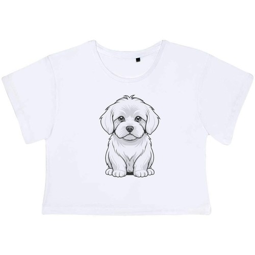 Maltese dog crop top - 'maltese, da