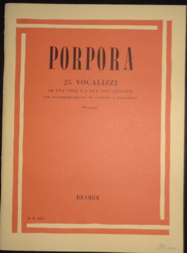 Porpora vocalizzi una - porpora, ad