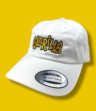 Cappello papà bianco ricamato