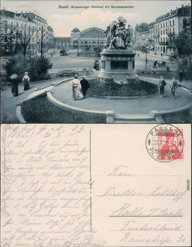 Cartolina basilea monumento - cartolina,