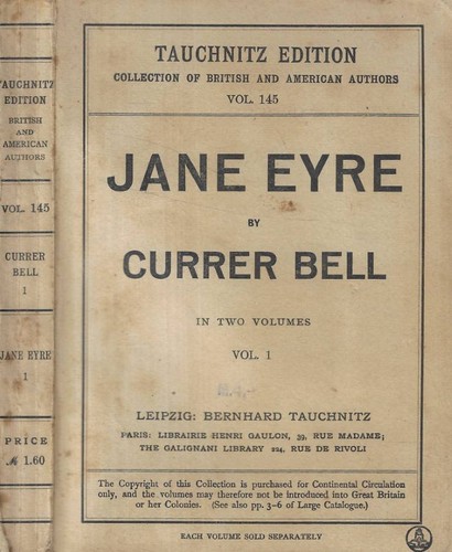 Jane eyre vol currer - jane, .